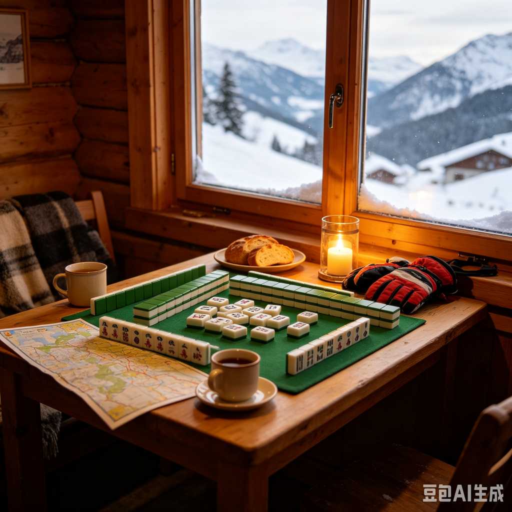 decorative text mahjong set
