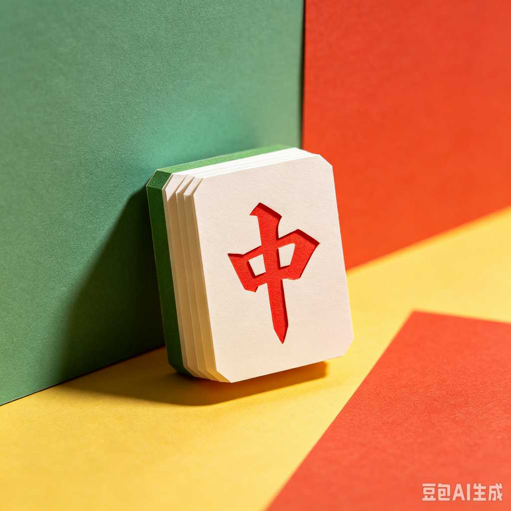 colorful mahjong score chips