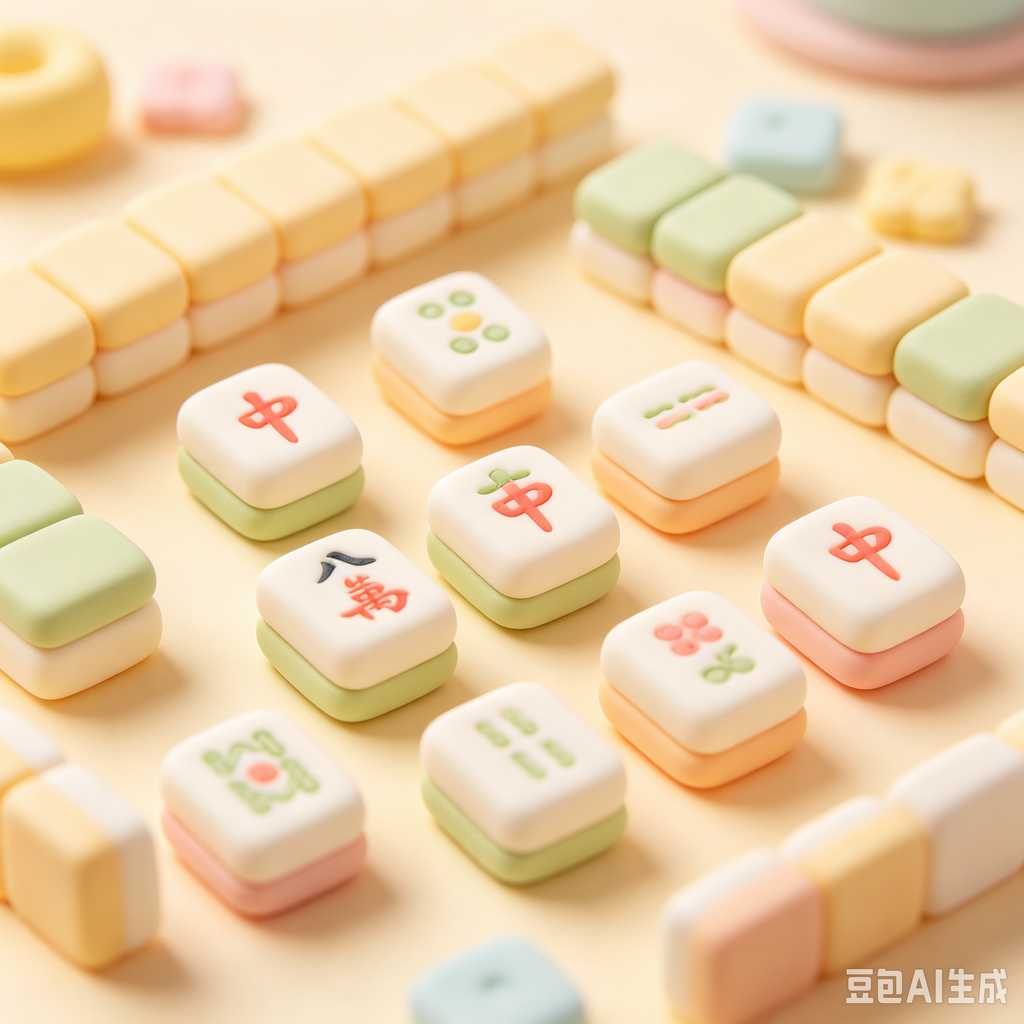 gloss texture mahjong tiles